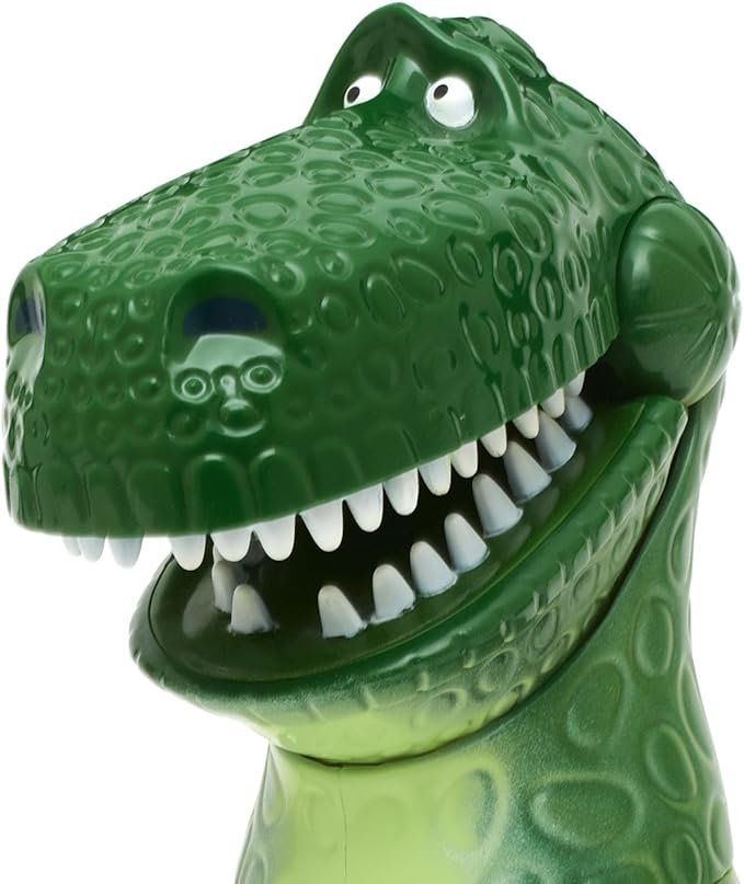 Disney Store Official Rex Interactive Talking Action Figure from Toy Story, Features Sounds and Phrases from The Movies, Interacts with Other Figures and Toys