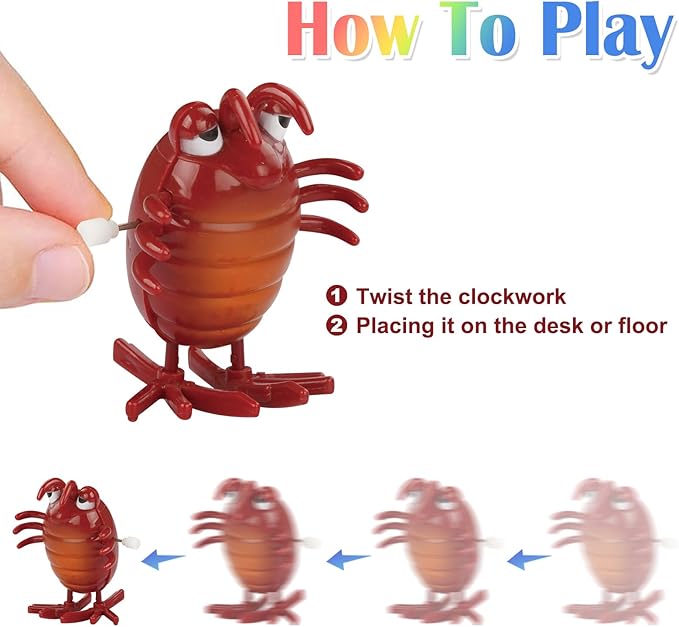 32 PCS Assorted Wind-up Toys for Kids, Bulk Windup Animals Walking Jumping Swimming Flipping Clockwork Toys for Kids Clossroom Party Favors, Birthday Gifts