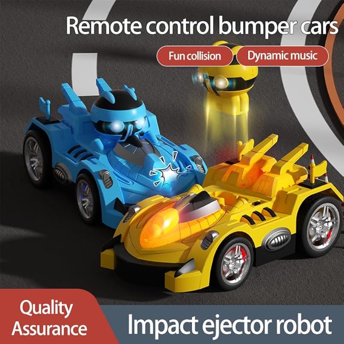 2 Pack Remote Control Cars Toys for Ages 6-12, 2.4 Ghz Remote Control Car with LED Light & Music, Christmas Birthday Gifts for Boys Girls Aged 6-12
