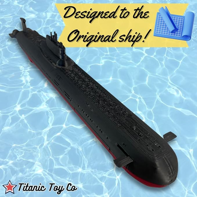 12” Tyhpoon Submarine Toy, Soviet Era Submarine Model, ColdWar submarine, Titanic Toy, Titanic Model, Titanic Toys For Kids, Toy boat, Toy Ship