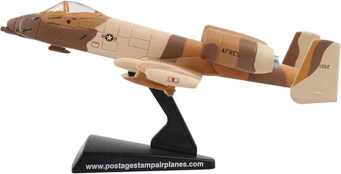 Daron A-10 Thunderbolt II Die-Cast Model – 1:140 Scale Close Air Support Aircraft, 30mm GAU-8 Avenger Cannon, 4.625” Length x 5” Wingspan, Adult Collectible Ages 14+