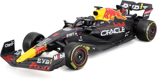 Maisto Tech R/C F1 Red Bull Racing RB18 (2023): 1:24 Scale Remote Control Car, Faithful Formula 1 Car, 2.4 GHz, Pistol Grip Control, 23 cm, Black (582356)