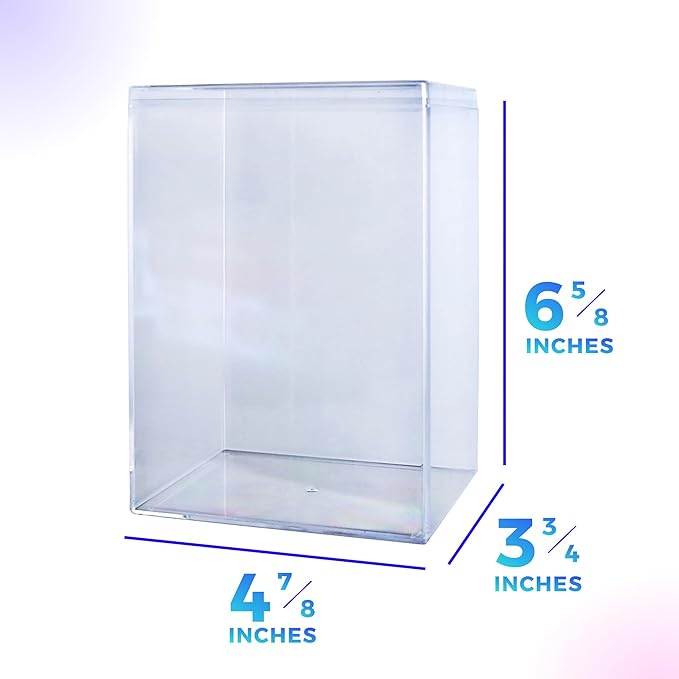 1 Clear Hard Plastic Premium Funko Pop Protector Display Case for 4" Figures, Made in USA, Stackable Display Cases by Gary Plastic Packaging