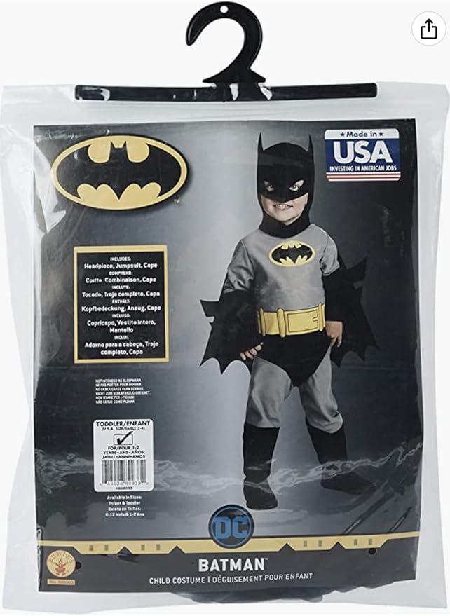 Rubie's Infant Batman Costume