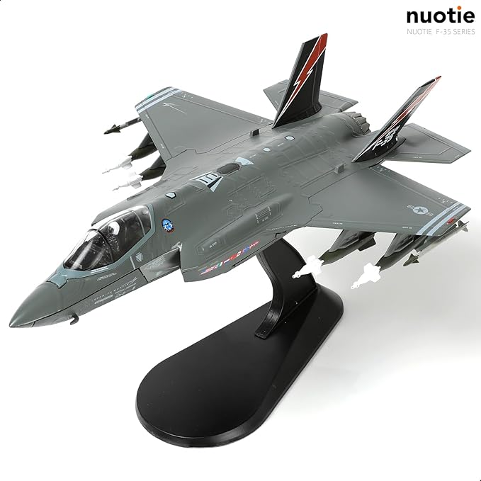 1/72 F-35A Lighting II Fighter Aircraft Model Fighter U.S. Airforce AF-01 Die-cast Aircraft Model with Display Stand Squadron F35A Flight Mode (AF-01) Model Collection Gift for Adults