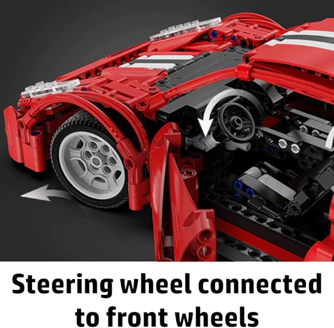 WISEPLAY Car Building Kits for Adults and Kids - Collectible Car Models Kits to Build for Adults - Technic Set 1:12 Scale 1126 Pieces - Great Easter and Birthday Gift