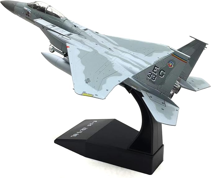 1/100 Scale Model Aircraft F-15 American Eagle Supersonic Fighter Simulation Aircraft Model Fighter Jet Model Airplane