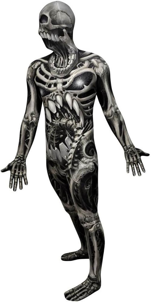 Morphsuits mens Monster Skull and Bones Costume Skeleton