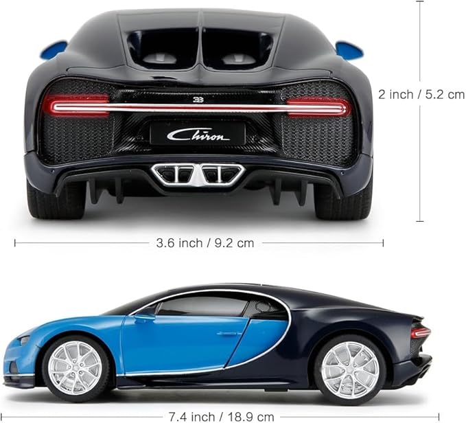PowerTRC Official Licensed Bugatti Remote Control Car RC Bugatti Cars Bugatti Chiron Toy Model Car 1:24 Electric Sport Racing Toy Car Model Vehicle Licensed Car Series for Adults Boys