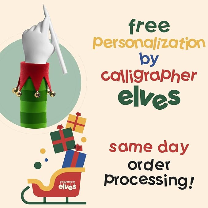 Ornaments by Elves - Personalized Surf Family Two Surfboards Christmas Ornaments 2025 - Beach Kids Decorations Paddle Board - Surfer Surfing Hawaiian Theme - Customized Giftable Packaging