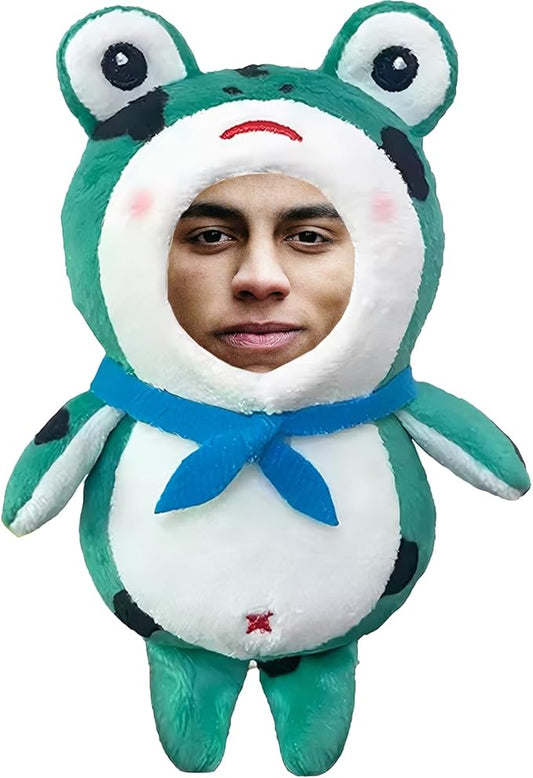 Personalized Small Animal Stuffed Animal Key Chain – Customizable Small Animal Plush Toy, Gift with Your Face Photo!