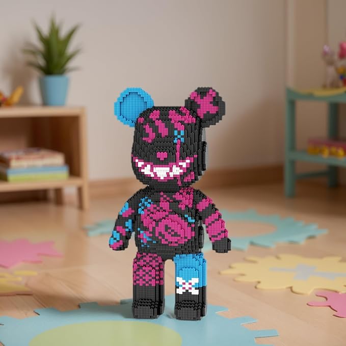 Bear Micro Mini Building Block Sets for Adults, No Compatible with Lego, Building Toys for Home & Office Decor, MOC 3D Creative Model Gifts for Christmas