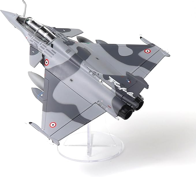 1/72 French Dassault Rafale B NATO Tiger Diecast Metal Fighter Jet Model Kits Pre-Build Replica Military for Display Collection or Gift (Camouflage)