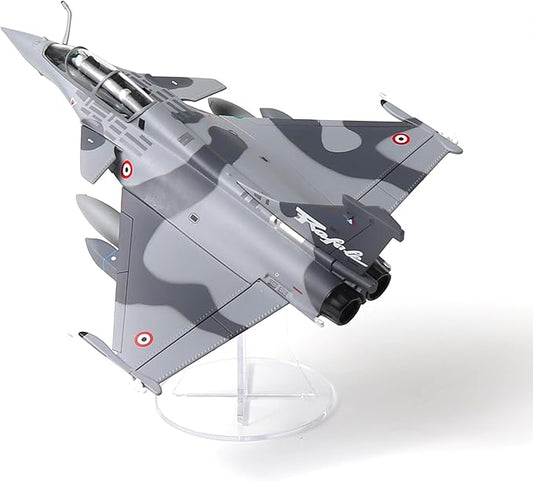 1/72 French Dassault Rafale B NATO Tiger Diecast Metal Fighter Jet Model Kits Pre-Build Replica Military for Display Collection or Gift (Camouflage)