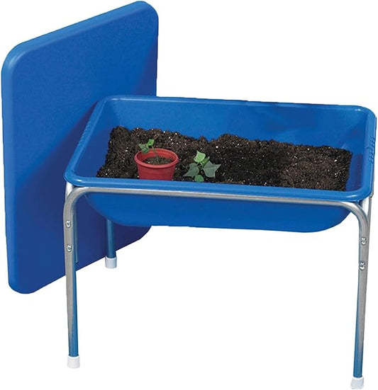 Children's Factory 18" Small Sensory Table, Sandbox with Lid, Water Table for Kids, Blue