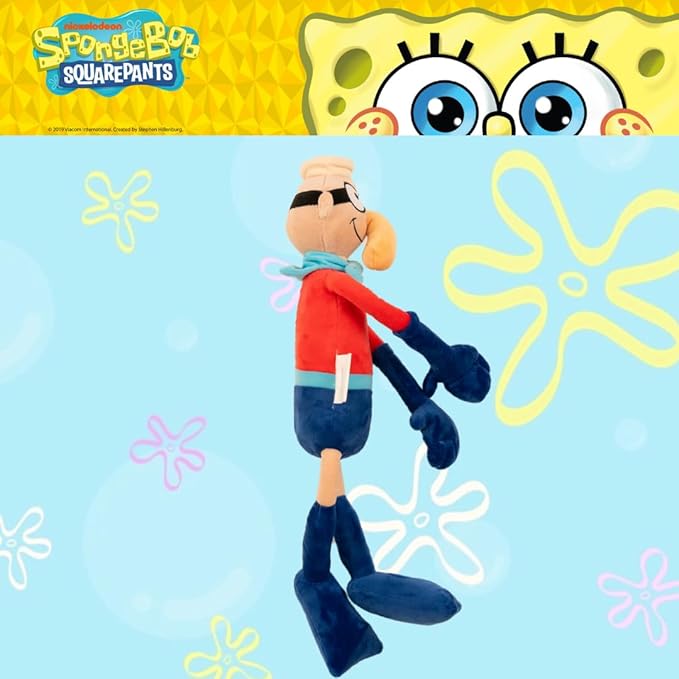 Collectibles Spongebob Squarepants Barnacle Boy Bedding Super Soft Cozy Decorative Cuddle Pillow, (Officially Licensed Product) By Franco