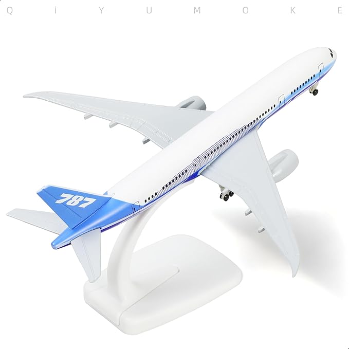 787 Prototype 1/300 Airplane Model for Boeing 787 Die-cast Metal Airplane Model Plane with Stand (7.5-inch) Gifts for Aviation Enthusiasts, Desktop Display Decorations