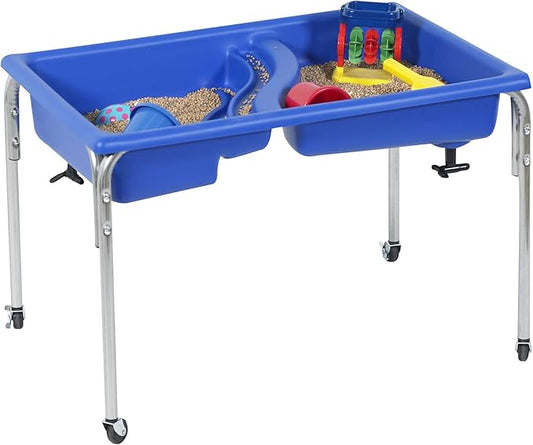 Children's Factory, 1138-18, Neptune Sensory Table & Lid, 18”H, Blue, Kids Classroom, Preschool, Playroom or Kindergarten Autism Learning Activities