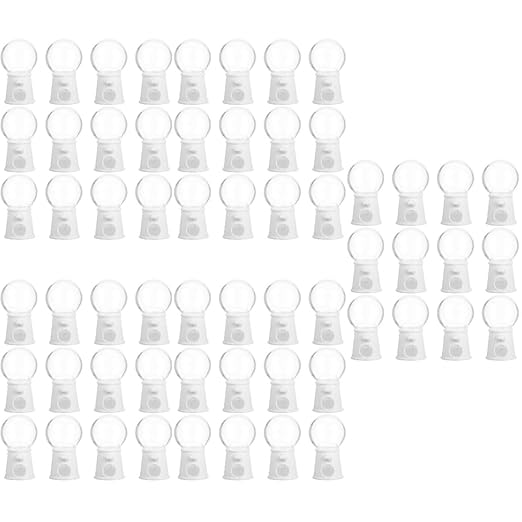 60 Pcs Mini Gumball Machines - Colorful Candy Dispenser for Weddings, Birthdays, and Party Favors, Creative Cake Decor