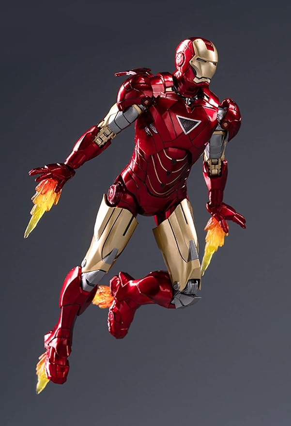 OVONNI 7 Inch MK6Ironman(1/10 Scale) Action Figure,Exquisite Painting Collectible Figure with Lots of Accessories