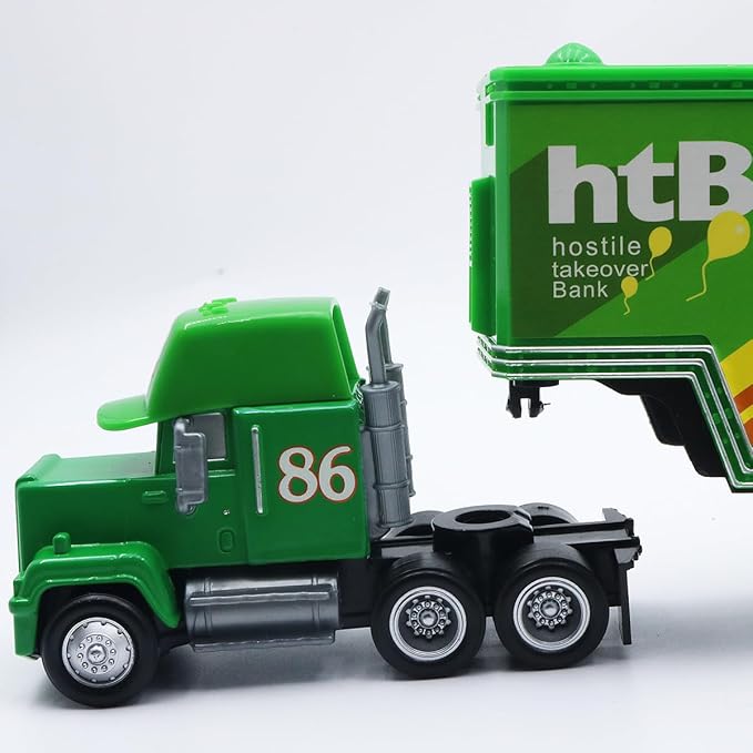 Portable Mini Toy Car and Truck Set 1:55 Diecast Model Metal Body Racers for Preschool Kids Ages 3+ Years (86)