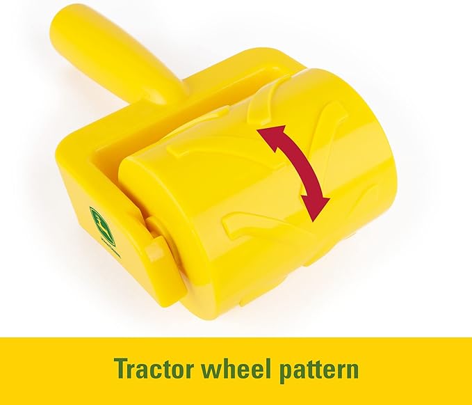 John Deere Big Scoop Dump Truck Toy with Sandbox Tools - Construction Toys Featuring Dump Truck, Sand Toys, and Tractor Wheel Roller - Kids Sandbox Toys - Easter Gifts for Kids - Ages 3 Years and Up