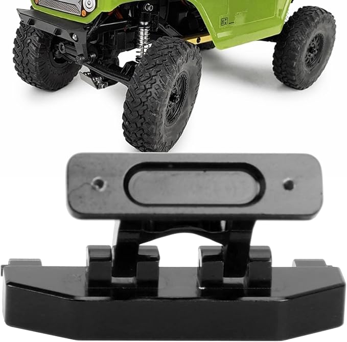 Rear Body Mount Support, Car Shell Connect Bracket Aluminium Alloy Rear Body Mount Light for Axial SCX24 90081 1/24 RC Car for Kids (Black)