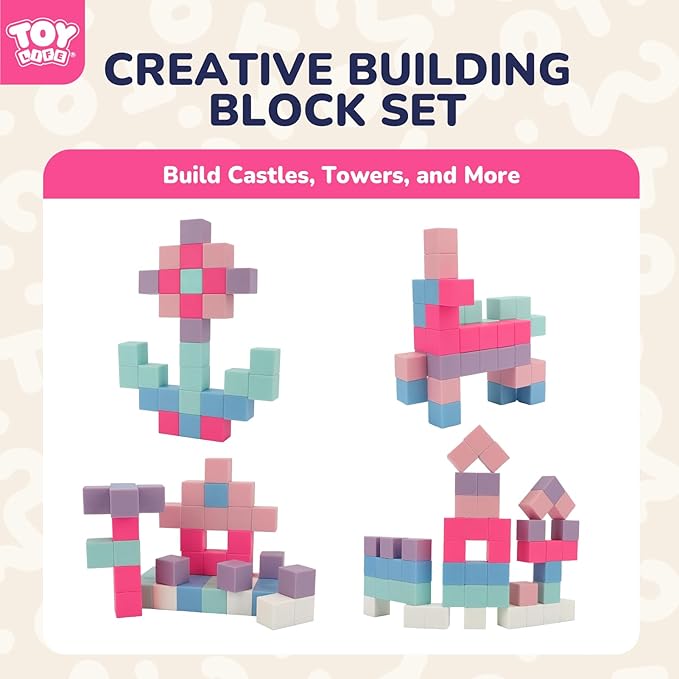 TOY Life 48 Pcs Magnetic Blocks Ages 3-5, Magnetic Building Blocks for Toddlers, Magnetics Blocks for Kids Ages 4-8 Girls & Boys, Learning Building Toys for Age 3 4 5 6 7 8-12