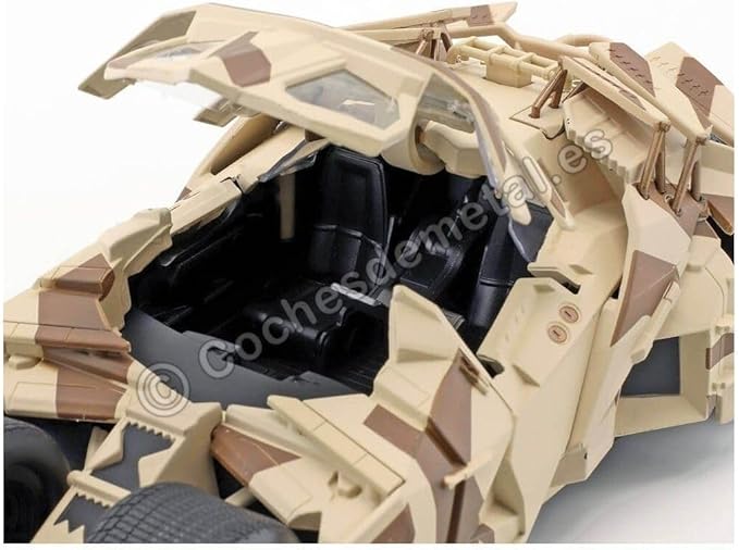 Jada Toys 1:24 2008 Dark Knight Camouflage Batmobile Die-cast Car with 2.75" Batman Figure, Toys for Kids and Adults