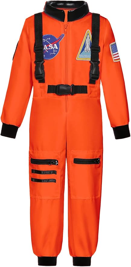 Astronaut Costume for Kids NASA Space Pilot Toddler Boys Birthday Halloween Costumes