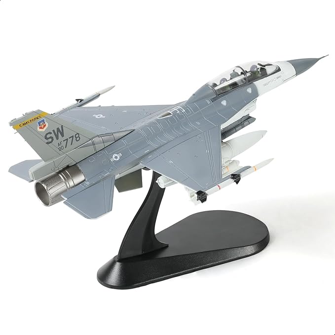 1/72 Scale F-16D Block 42 90-0778 "MiG Killer Fighter Airplane Pre-Build Model Kits Finished Luke Air Force Base Diecast Aircraft Metal Jet Model Display Collection or Gift