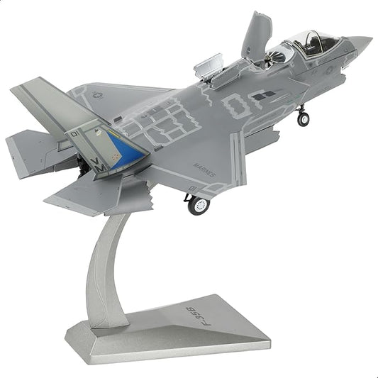 1/72 F-35B Lighting II Fighter Aircraft Die-cast Model - U.S. Marine Corps VMFAT-501 Worlords Squadron With Display Stand - F35B Plane Collection Gift for Adults