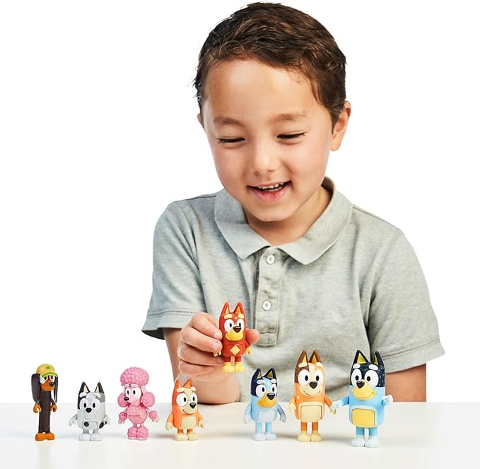 Bluey Figure 4 Pack - Friends Pack, Multicolor (13014)