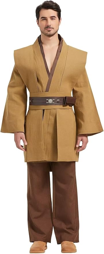 Knight Costume Adult Men's Tunic Hooded Robe Outfits Halloween Cosplay Uniform