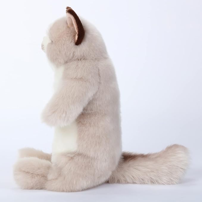 20" Length Adorable Stuffed Animal - Handmade Plush Soft Cat - Present Gift for Boys/Girls (Grey Ragdoll Cat)
