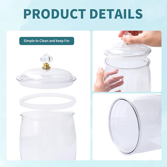4 Pcs 64 oz 90 oz Candy and Cookie Jar with Lids 4 Spoons Plastic Jars Decorative Apothecary Jars Candy Buffet Containers Clear Can Airtight Food Storage Canister for Home Decoration Supplies
