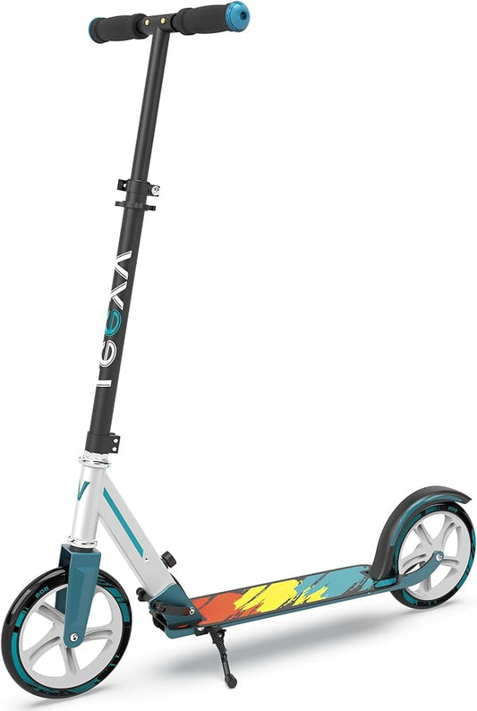 Scooter for Kids 6-12 & Adults,Kid Scooter for Age 6-12,Big Wheels,Adjustable Height, Foldable, Aluminium Frame,Holds Up to 220 LBS