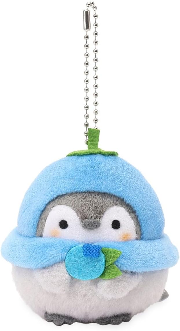 Mini Plush – 3" Penguin Collectible with Blueberry Hat – Officially Licensed Soft Bag Charm