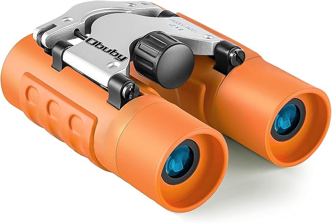 Obuby Real Binoculars for Kids Gifts for 3-12 Years Boys Girls 8x21 High-Resolution Optics Compact Toy Binocular for Bird Watching,Travel, Camping