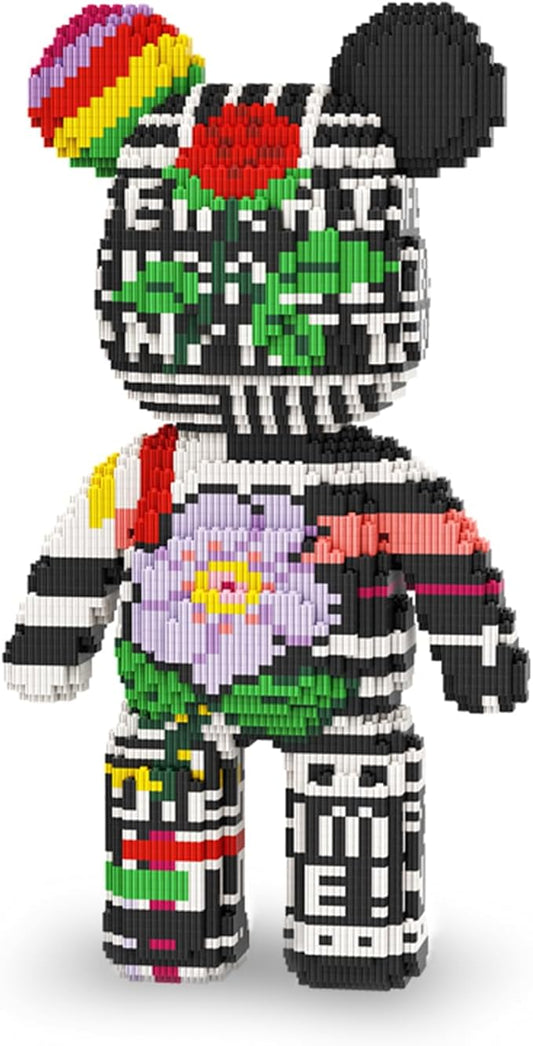 Bear Micro Mini Building Block Sets for Adults, No Compatible with Lego,6150PCS Building Toys for Home & Office Decor, MOC 3D Creative Model Gifts for Christmas