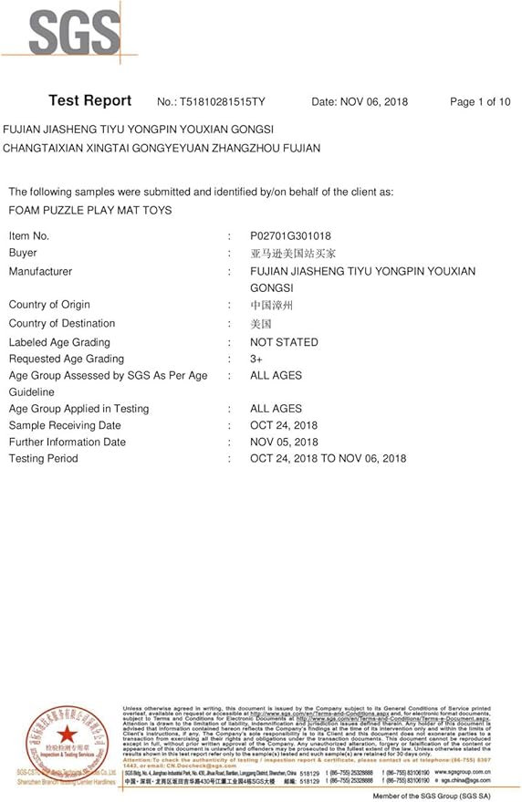 MQIAOHAM® 18 Pieces Puzzle Play Mats, Soft Baby Play Mat, Kids Interlocking Foam Floor Tiles, Toddlers Carpet Playmats G301018-109