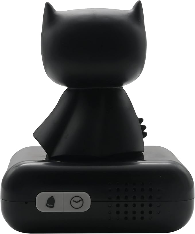 LEXiBOOK - Batman Digital Alarm Clock for Kids with Night Light Snooze, Childrens Clock, Luminous Batman, Black Colour - RL800BAT