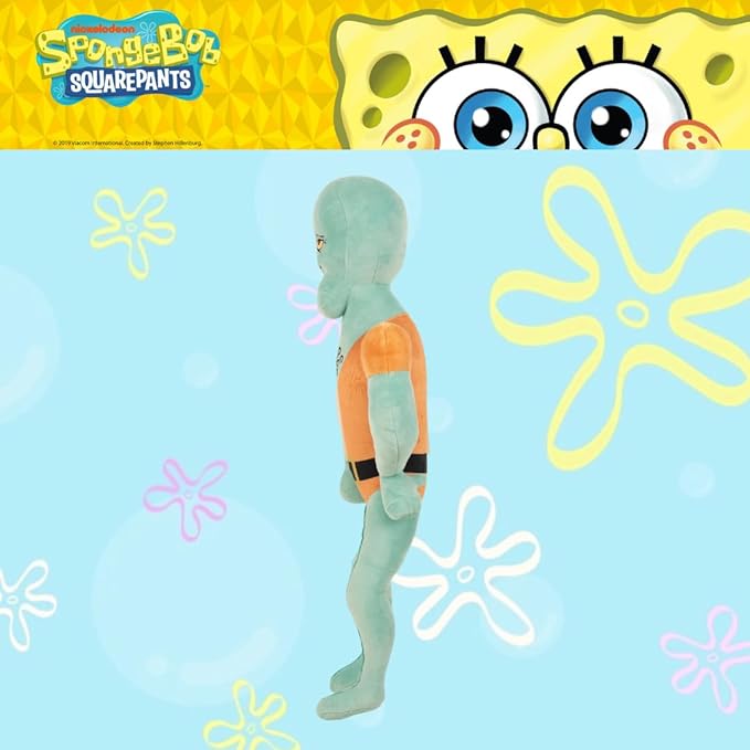 Collectibles Spongebob Squarepants Handsome Squidward Bedding Super Soft Cozy Decorative Cuddle Pillow, (Officially Licensed Product) By Franco