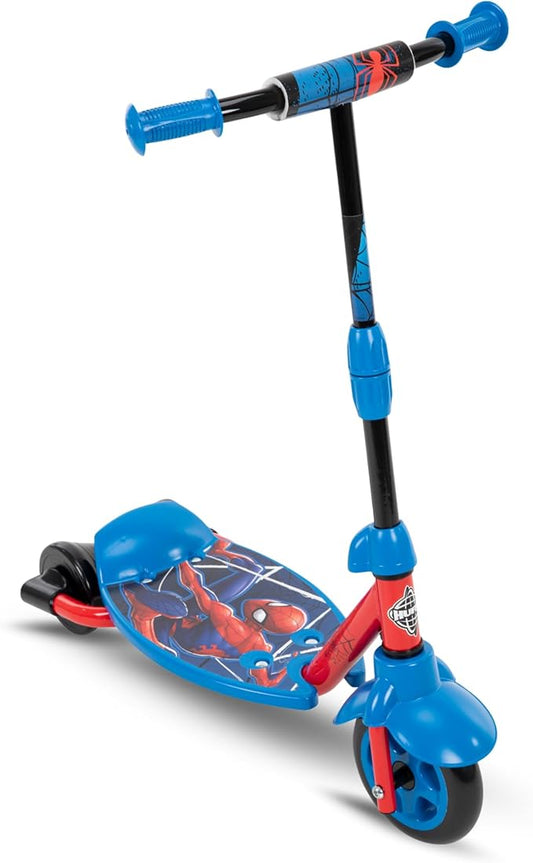 Huffy Disney and Marvel Toddler Kids 3-Wheel Scooters, Multiple Color Options, Ages 3+ Years Old, Durable Steel Frame, Portable, Girls/Boys, Non-Slip Deck, Character Graphics