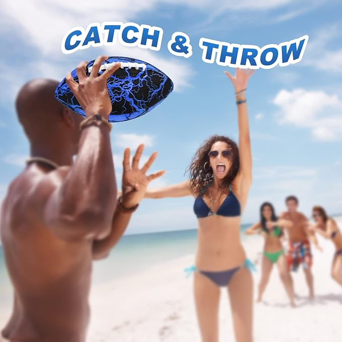 Jasonwell Pool Beach Water Football - Waterproof Football Strong Grip Fun Pool Toys Games for Swimming Pools Beach Lake Park Backyard Outdoor Play for Kids Children Teens Adults Family