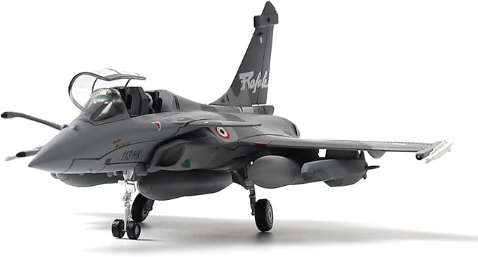 1/72 French Dassault Rafale B NATO Tiger Diecast Metal Fighter Jet Model Kits Pre-Build Replica Military for Display Collection or Gift (Camouflage)