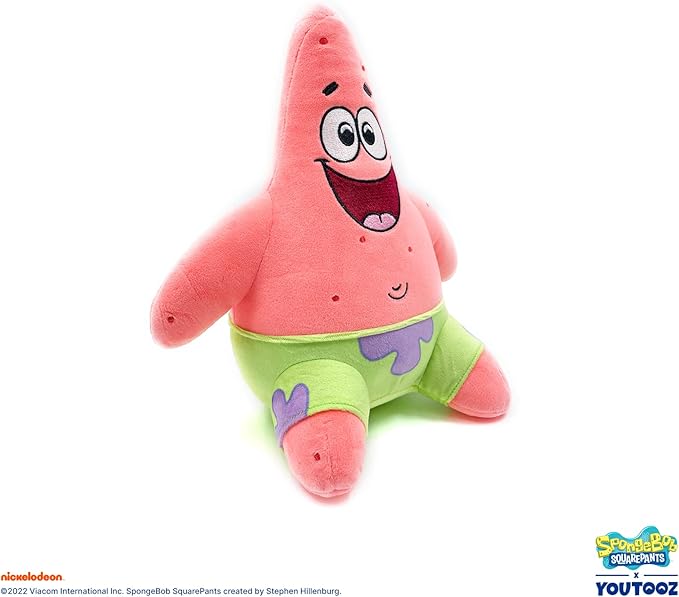 Youtooz Patrick Sit Plush 9" Inch Collectible, Official Licensed Soft Patrick Starfish Sit Plushie from Spongebob Squarepants by Youtooz Plush Collection