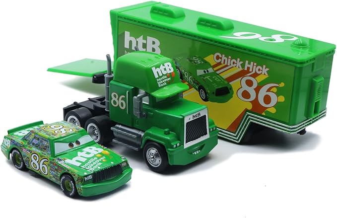 Portable Mini Toy Car and Truck Set 1:55 Diecast Model Metal Body Racers for Preschool Kids Ages 3+ Years (86)