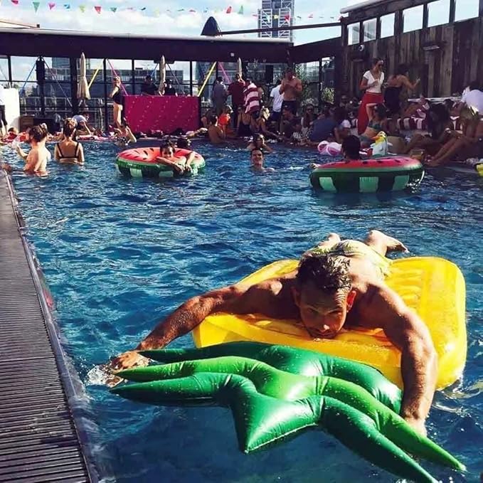 Inflatable Pool Floats for Kids and Adults, Large Water Inflatable Pineapple Pool Float for Swimming Pool