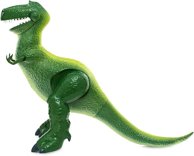 Disney Store Official Rex Interactive Talking Action Figure from Toy Story, Features Sounds and Phrases from The Movies, Interacts with Other Figures and Toys